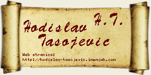 Hodislav Tasojević vizit kartica